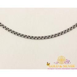 Серебряная цепь бисмарк черненая 888035ч